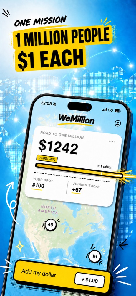 One mission: 1 million people, $1 each